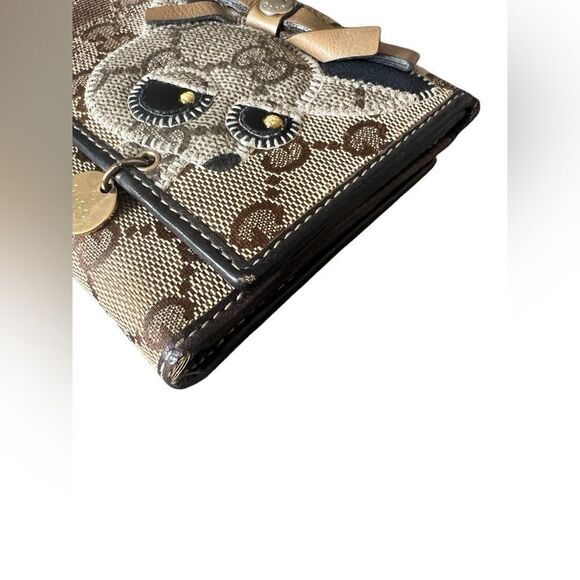 GUCCI Chihuahua GG Canvas Continental Wallet - Picture 5 of 14
